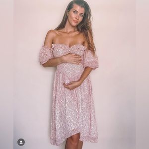 Lani The Label Monroe Off Shoulder Midi dress - Small